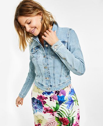 GUESS Women's Trucker Jacket Blue Size X-Small