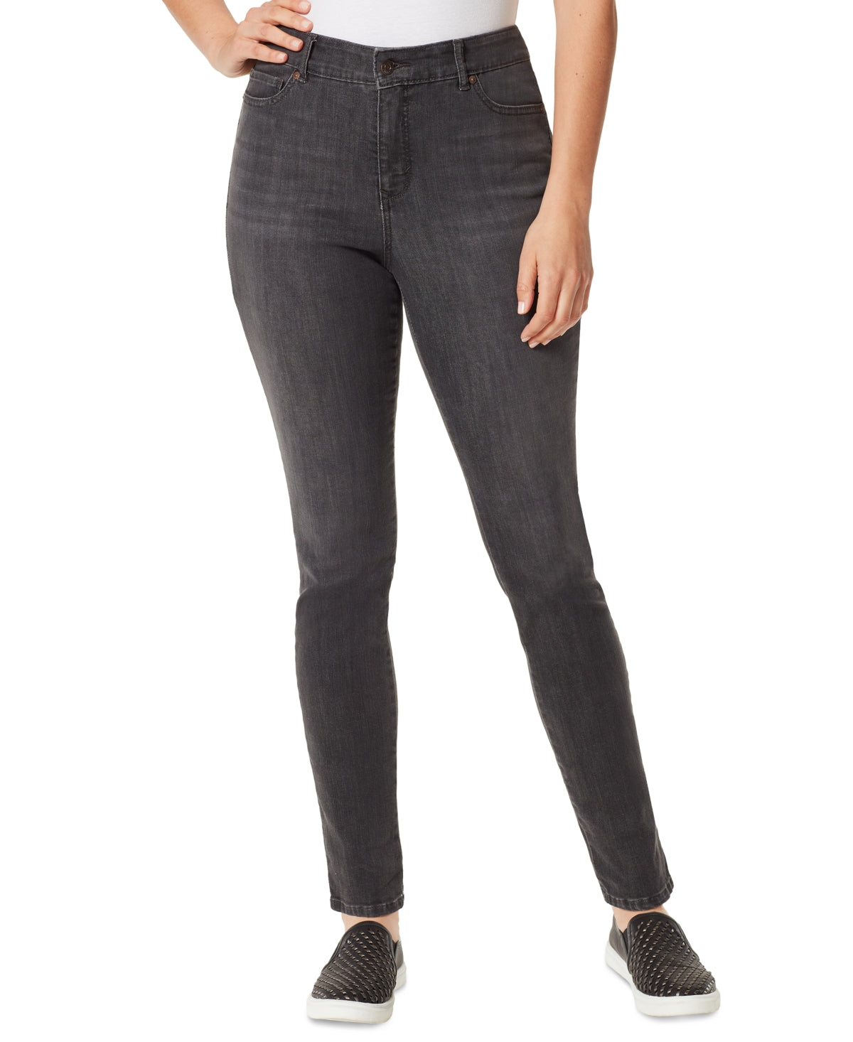 Gloria Vanderbilt Women's Generation High Rise Skinny Jeans Black Size 6