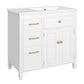 Modern Freestanding Bathroom Vanity With Ceramic Sink