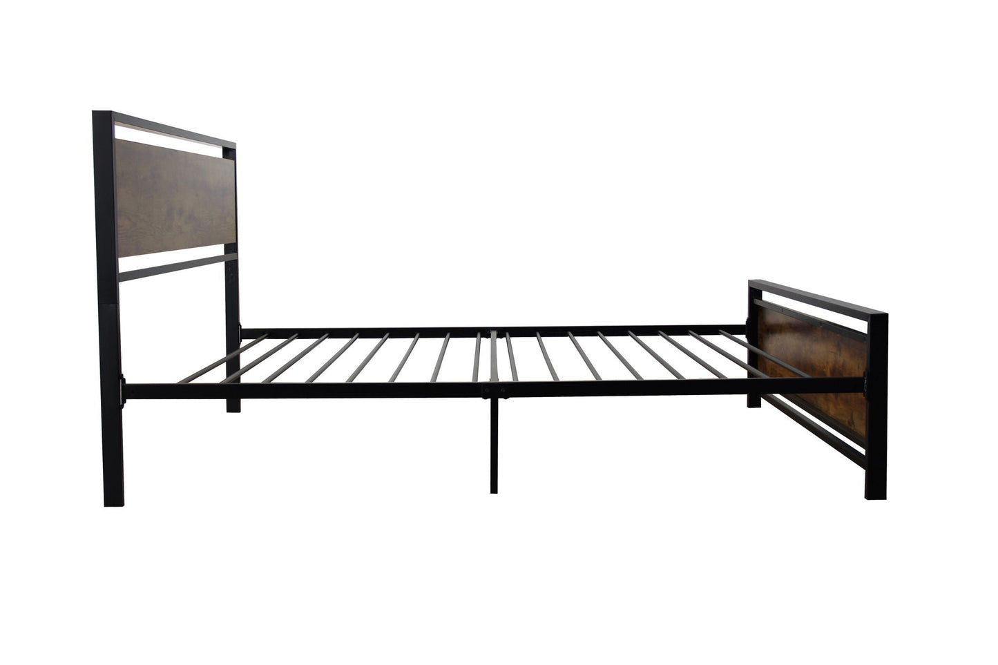 Twin Size Metal Bed Frame, Modern Style and Comfort - Black