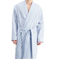 Club Room Men's Seersucker Woven Robe Blue Size Large