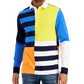 Club Room Men's Regular Fit Colorblocked Stripe Rugby Shirt White Size XX-Large