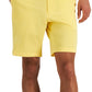Club Room Men's Regular Fit 9 4 Way Stretch Shorts Yellow