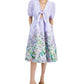 INC International Concepts Women's Printed Cutout Dress Purple Size Large