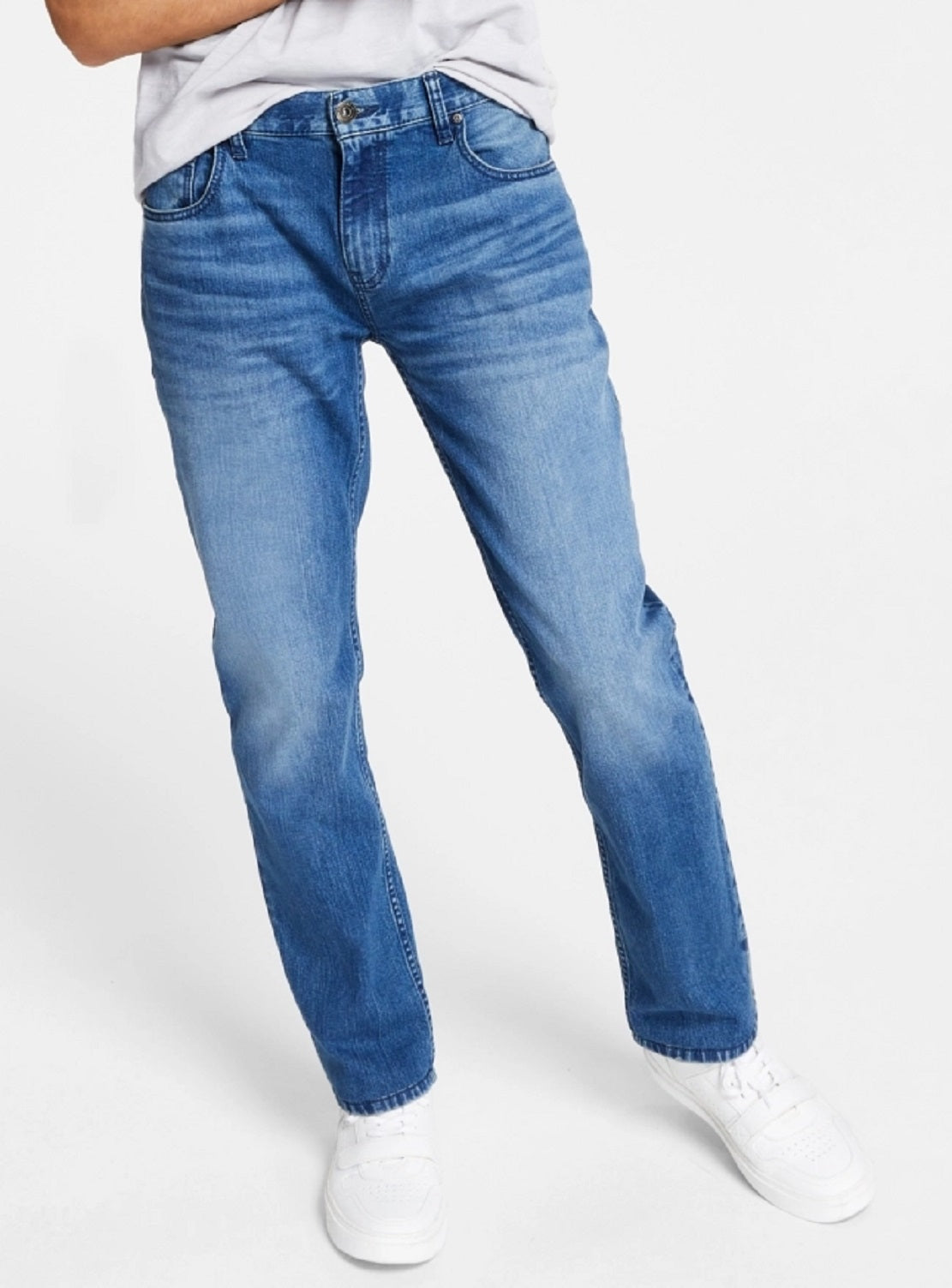INC International Concepts Men's Slim Fit Medium Wash Jeans Blue Size 33X30