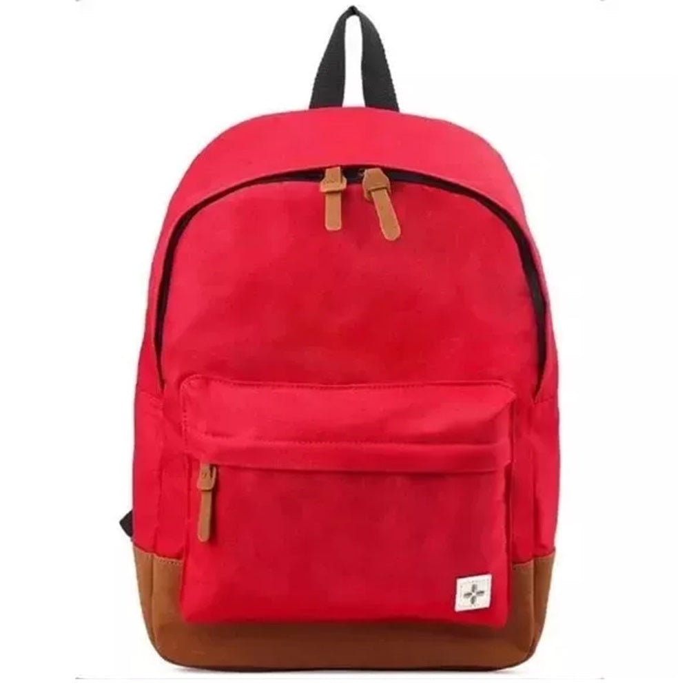 Sun + Stone Men's Riley Colorblocked Backpack Red Size Regular