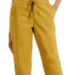 Style & Co Women's Pull On Cuffed Ankle Pants Brown Size Petite Large