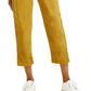 Style & Co Women's Pull On Cuffed Ankle Pants Brown Size Petite Large