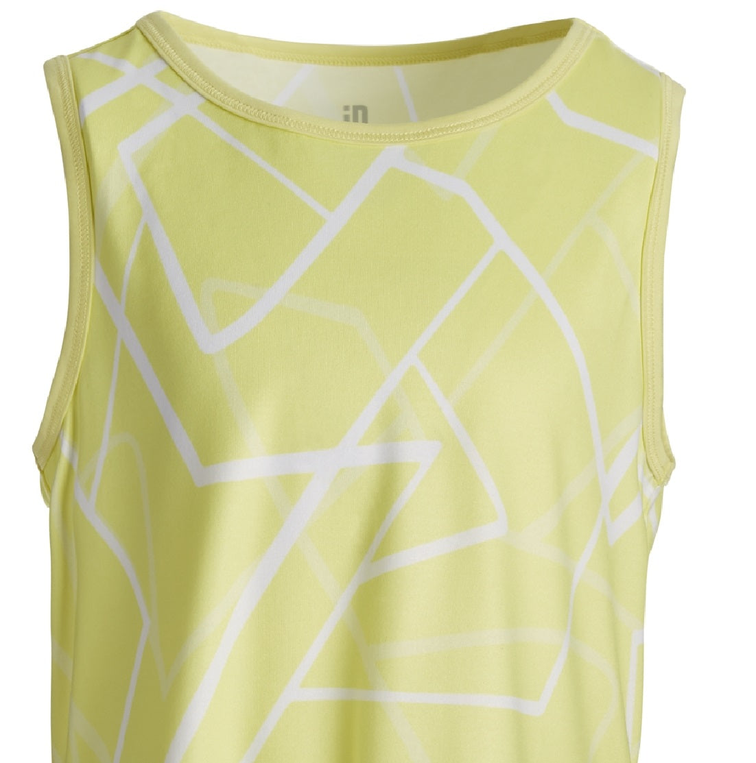 ID Ideology Big Girl's Geo Print Tank Top Green Size Medium