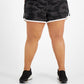ID Ideology Women's Camp Print Running Shorts Black Size 2X
