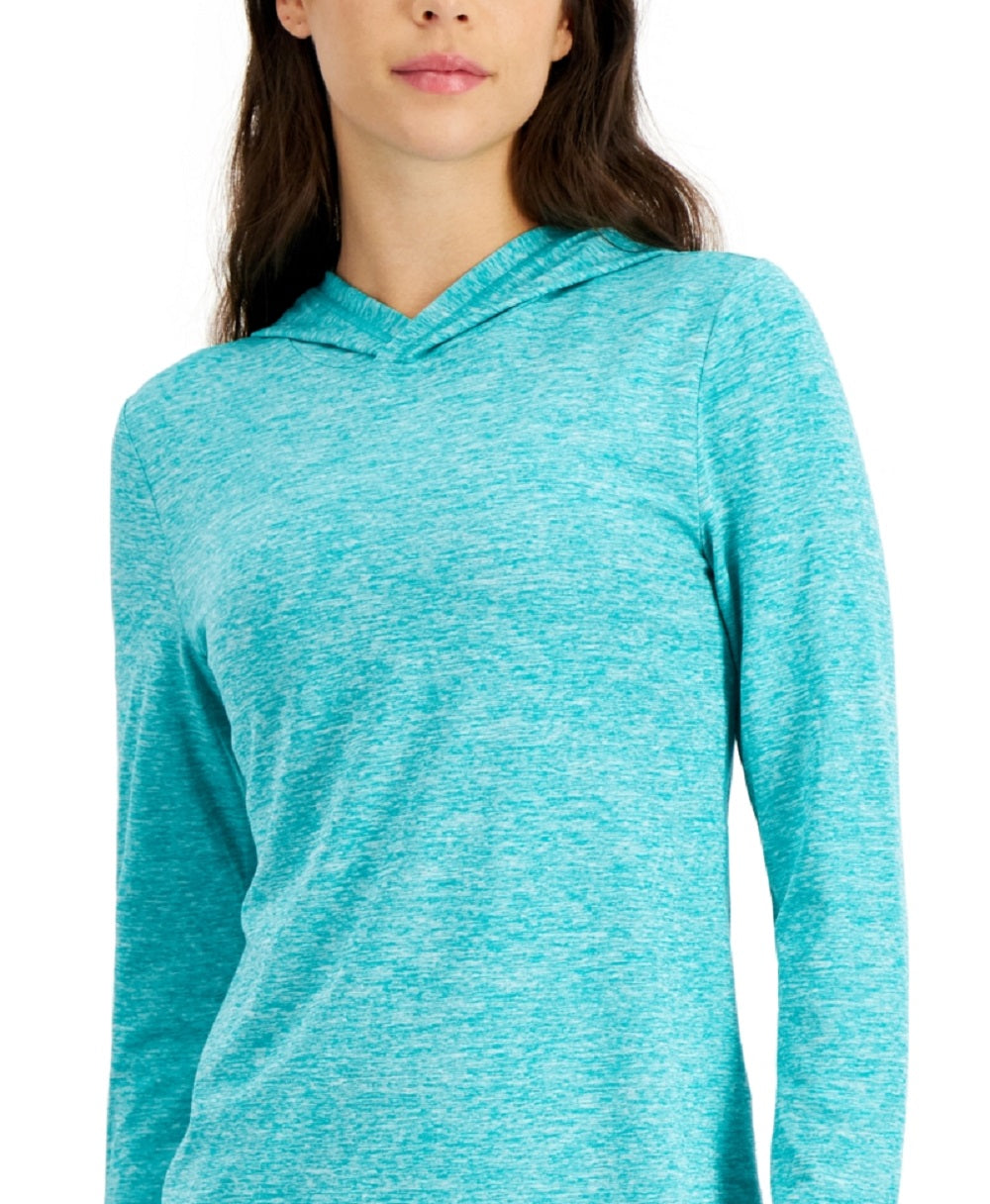 ID Ideology Women's Essentials Hooded T-Shirt Blue Size X-Large