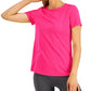 ID Ideology Women's Mesh T-Shirt Pink Size X-Small