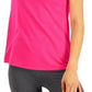 ID Ideology Women's Mesh T-Shirt Pink Size Small
