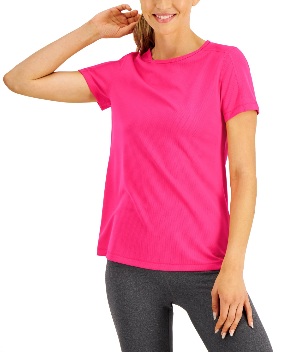 ID Ideology Women's Mesh T-Shirt Pink Size XX-Large