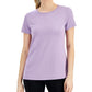 ID Ideology Women's Mesh T-Shirt Purple Size X-Small