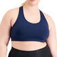 ID Ideology Women's Performance Plus Impact Sports Bra Blue Size 2X