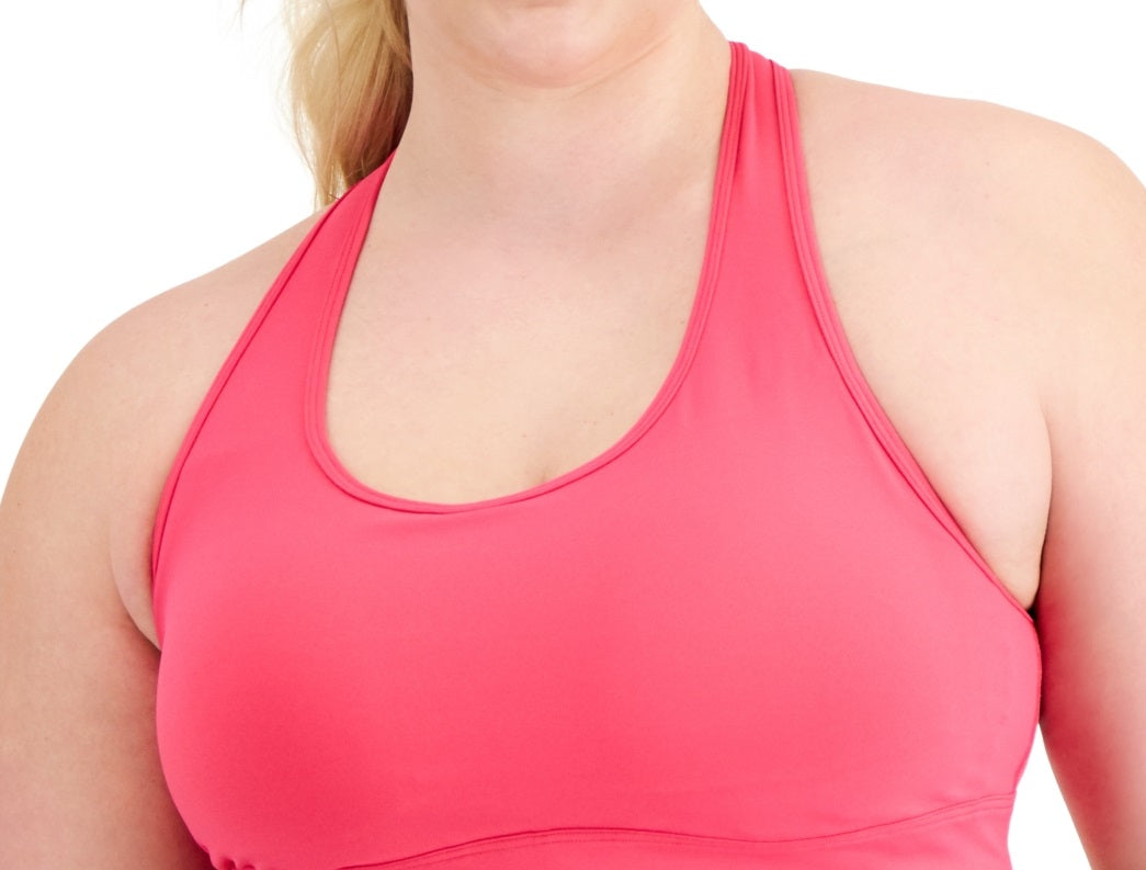 ID Ideology Women's Medium Impact Sports Bra Pink Size 3X