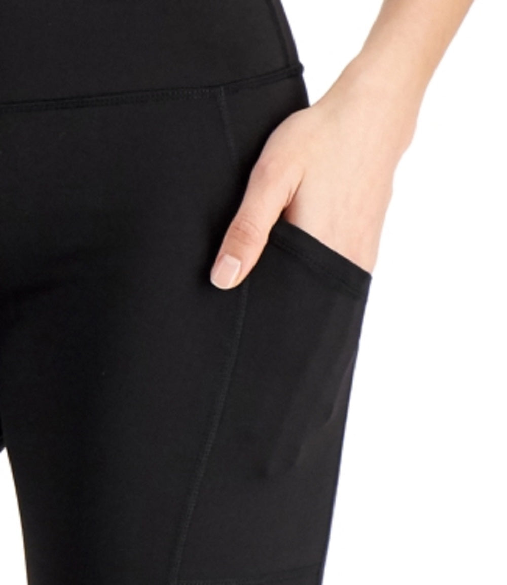 ID Ideology Women's Compression 7 Bike Shorts Black Size Petite Small