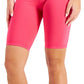 ID Ideology Women's Compression High Rise 10 Bike Shorts Pink Size X-Large