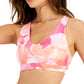 ID Ideology Women's Floating Petals Low Impact Bra Pink