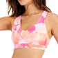 ID Ideology Women's Floating Petals Low Impact Bra Pink