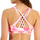 ID Ideology Women's Floating Petals Low Impact Bra Pink