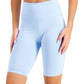 ID Ideology Women's Compression High Rise 10 Bike Shorts Blue Size Medium