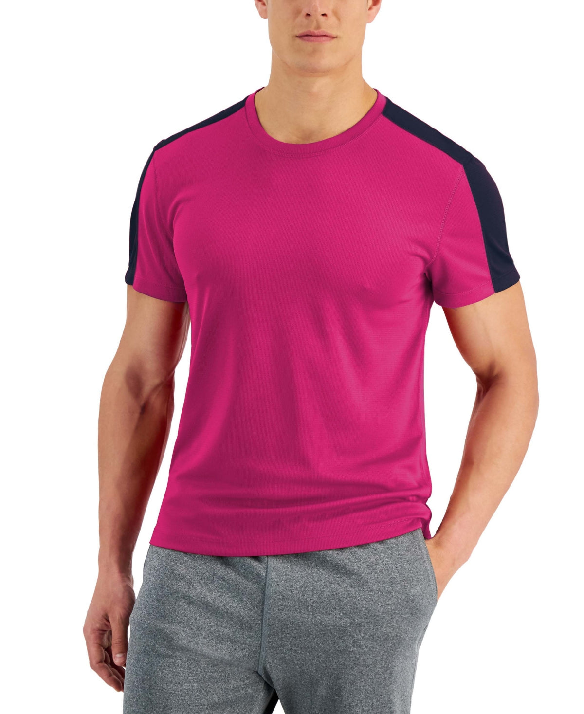 Ideology Men's Big & Tall Moisture Wicking Crewneck Shirts Pink Size XXX-Large