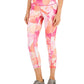 ID Ideology Women's Compression Petal Side Pocket 7/8 Leggings Pink Size Small