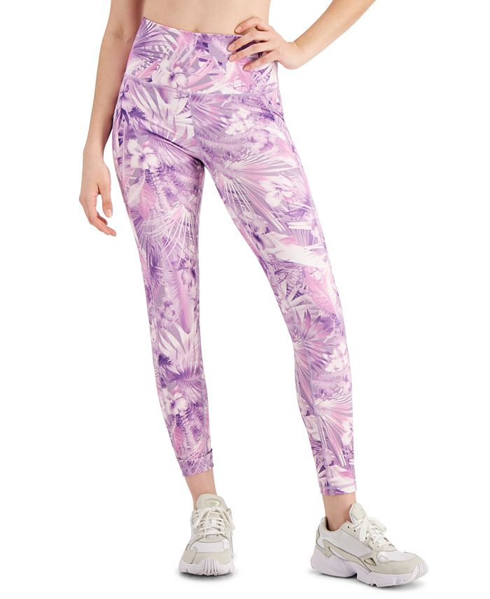 ID Ideology Women's Compression Printed Side Pocket 7/8 Leggings Purple Size X-Small