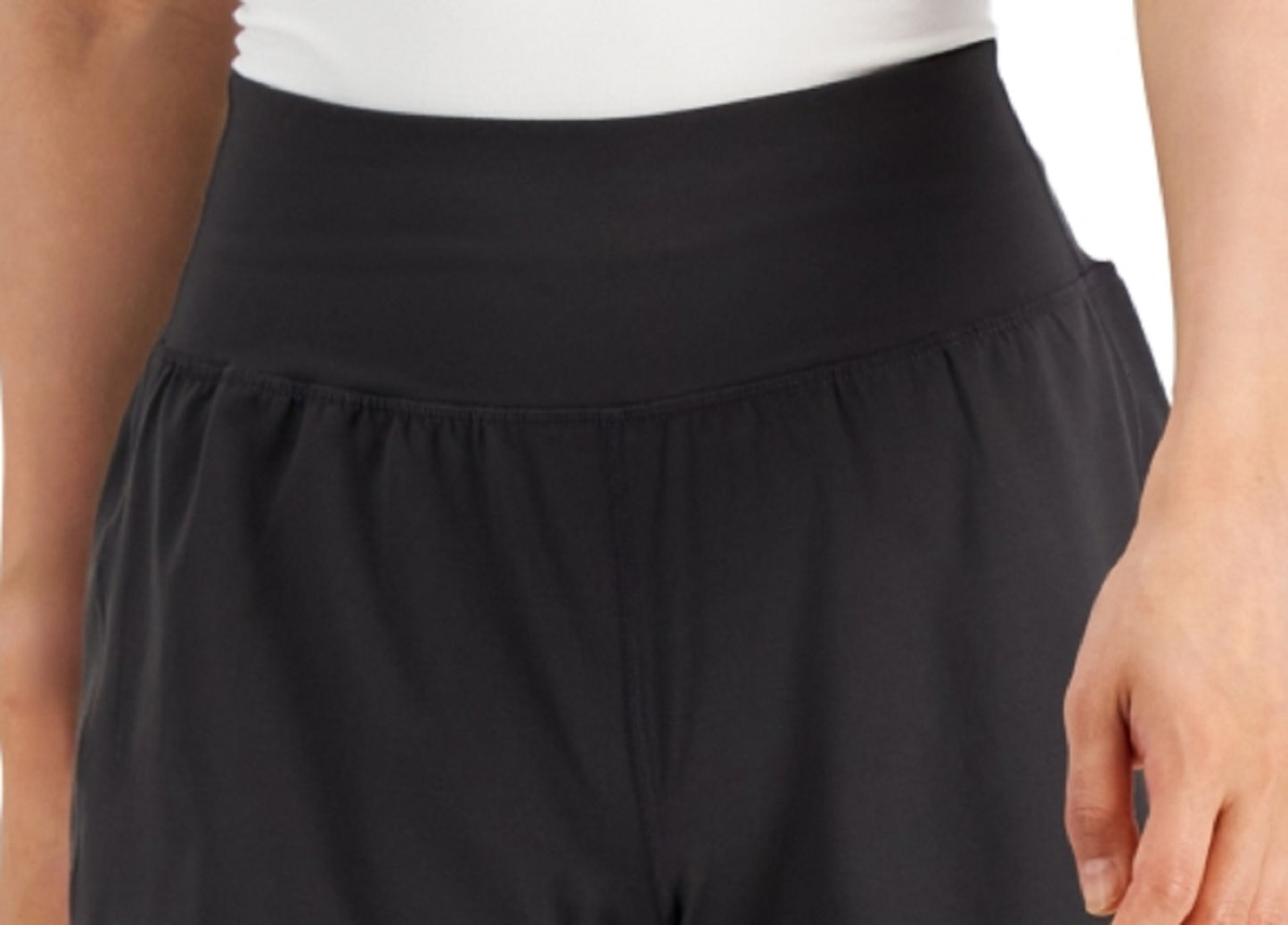 ID Ideology Women's Solid Knit Run Shorts Black Size Small
