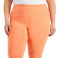 ID Ideology Women's Cropped Leggings Orange Size 3X