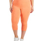 ID Ideology Women's Cropped Leggings Orange Size 3X