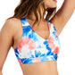 ID Ideology Women's Reef Low Impact Strappy Back Sports Bra Blue Size X-Small