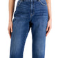 Style & Co Women's Slouchy Fit High Rise Cropped Jeans Blue Size 16