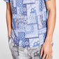 Sun + Stone Men's Paisley Pajama Top Blue Size Large