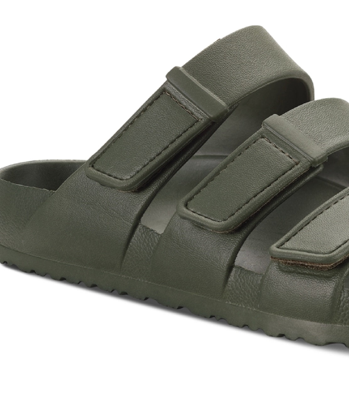 Sun + Stone Men's Bowie Sandal Shoes Green Size 10 M