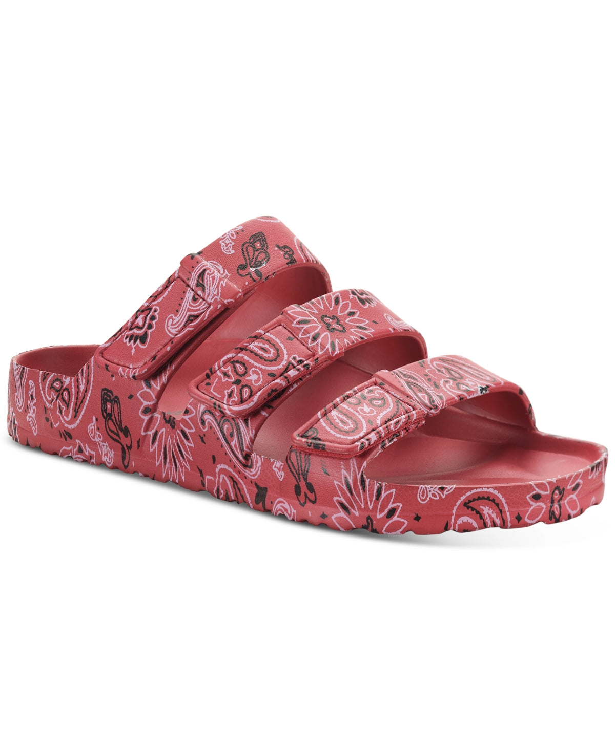 Sun + Stone Men's Bowie Sandal Shoes Red Size 11 M