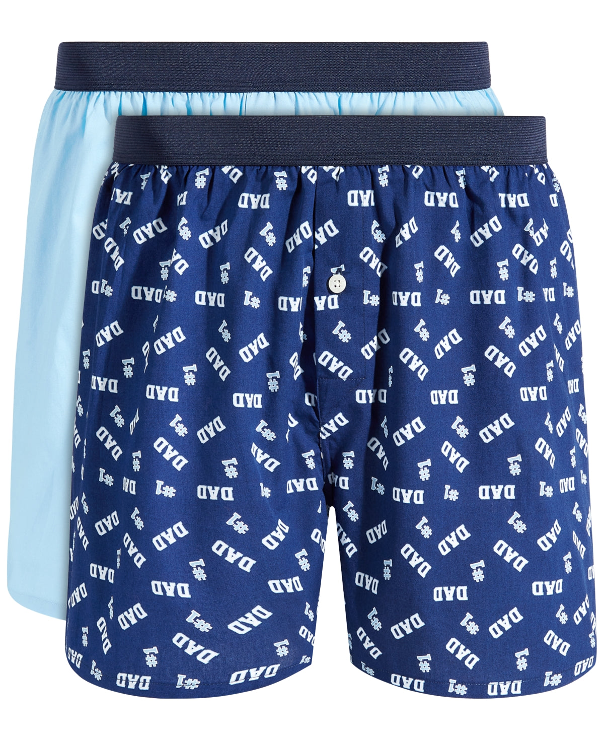 Club Room Men's 2 Pk Boxer Shorts Blue Size X-Large