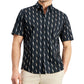 Alfani Men's Sand Wave Geometric Print Shirt Black Size X-Large