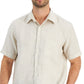 Club Room Men's Linen Shirt Brown Size XX-Large