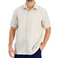 Club Room Men's Linen Shirt Brown Size XX-Large