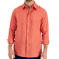 Club Room Men's Linen Shirt Orange
