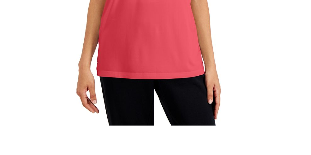 Karen Scott Women's Tunic Tank Top Orange Size X-Large