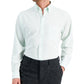 Club Room Men's Regular Fit Traveler Dress Shirt Green Size 18X34X35
