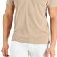 Alfani Men's Ottoman Zip Polo Brown Size XX-Large