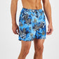 INC International Concepts Men's Zebra 5 Board Shorts Blue Size XX-Large