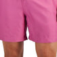 INC International Concepts Men's Regular Fit Quick Dry Solid 5 Swim Trunks Pink Size Large