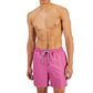 INC International Concepts Men's Regular Fit Quick Dry Solid 5 Swim Trunks Pink Size Large