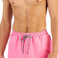 Inc Men's Regular-Fit Quick-Dry Solid 5 Swim Trunks Pink Size L